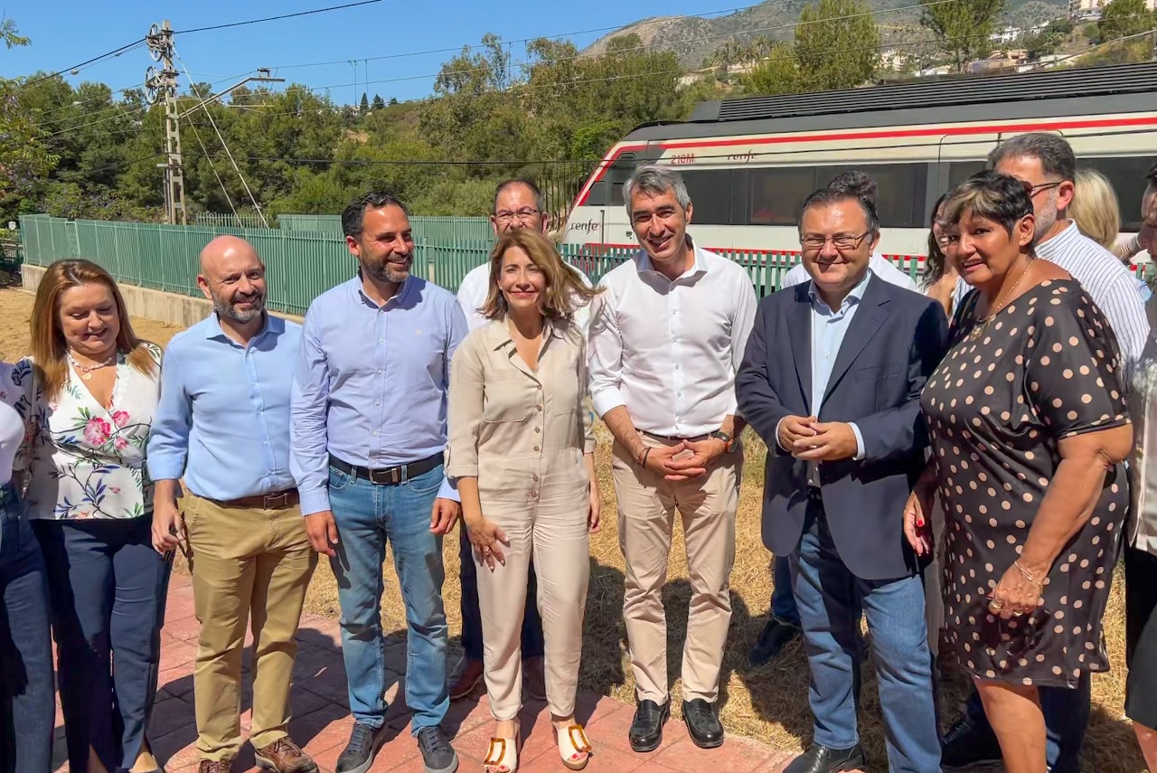 Raquel Sánchez: "La mejor garantía de que salga adelante el nuevo apeadero de Cercanías en Torrequebrada es que Víctor Navas siga siendo alcalde de Benalmádena"