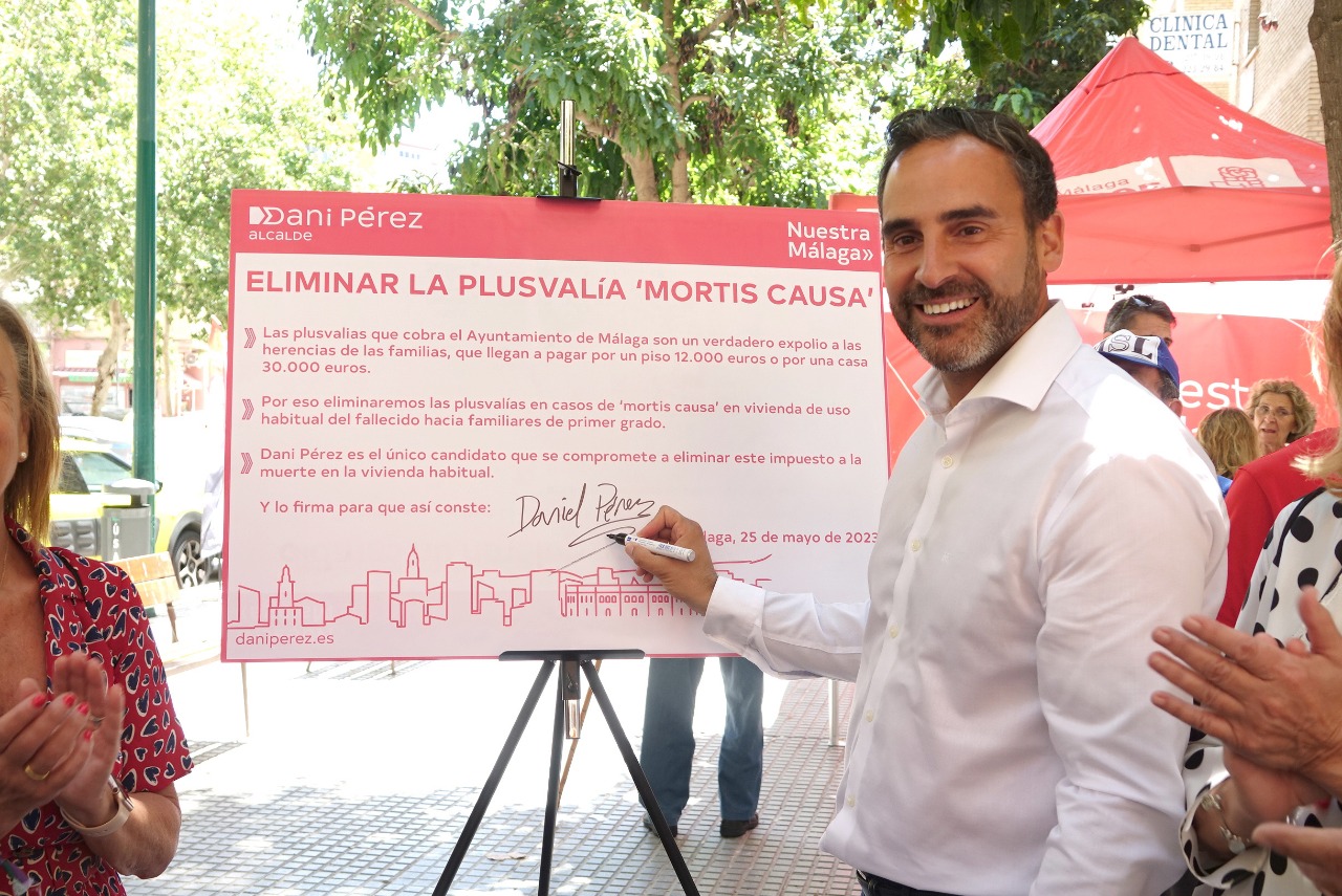 Dani Pérez reclama una gran movilización el domingo para conseguir el cambio en la ciudad de Málaga 