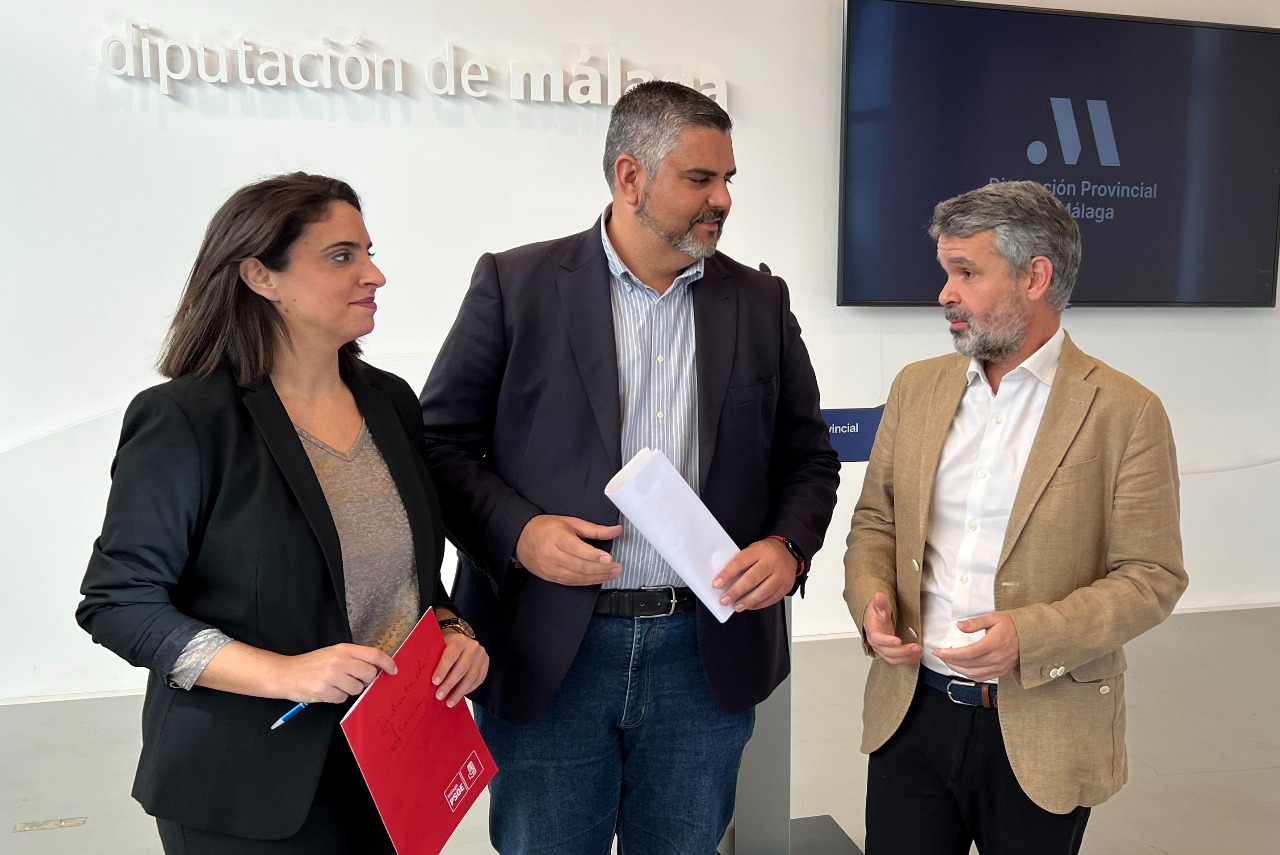 El PSOE defiende en la Diputación de Málaga la construcción del tren litoral y la liberalización del peaje de la AP-7