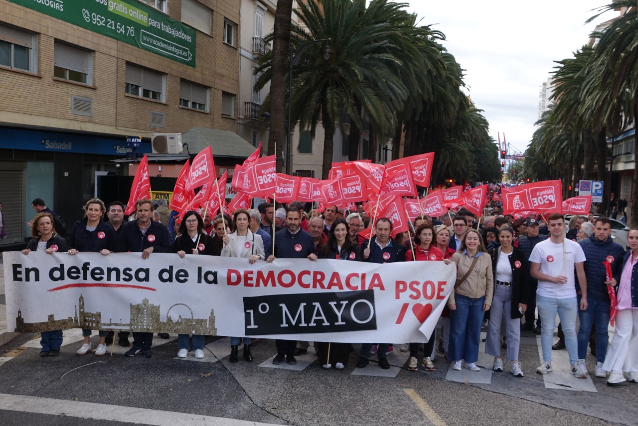 Dani Pérez destaca en el Primero de Mayo los datos económicos y de empleo conseguidos por el Gobierno de Pedro Sánchez