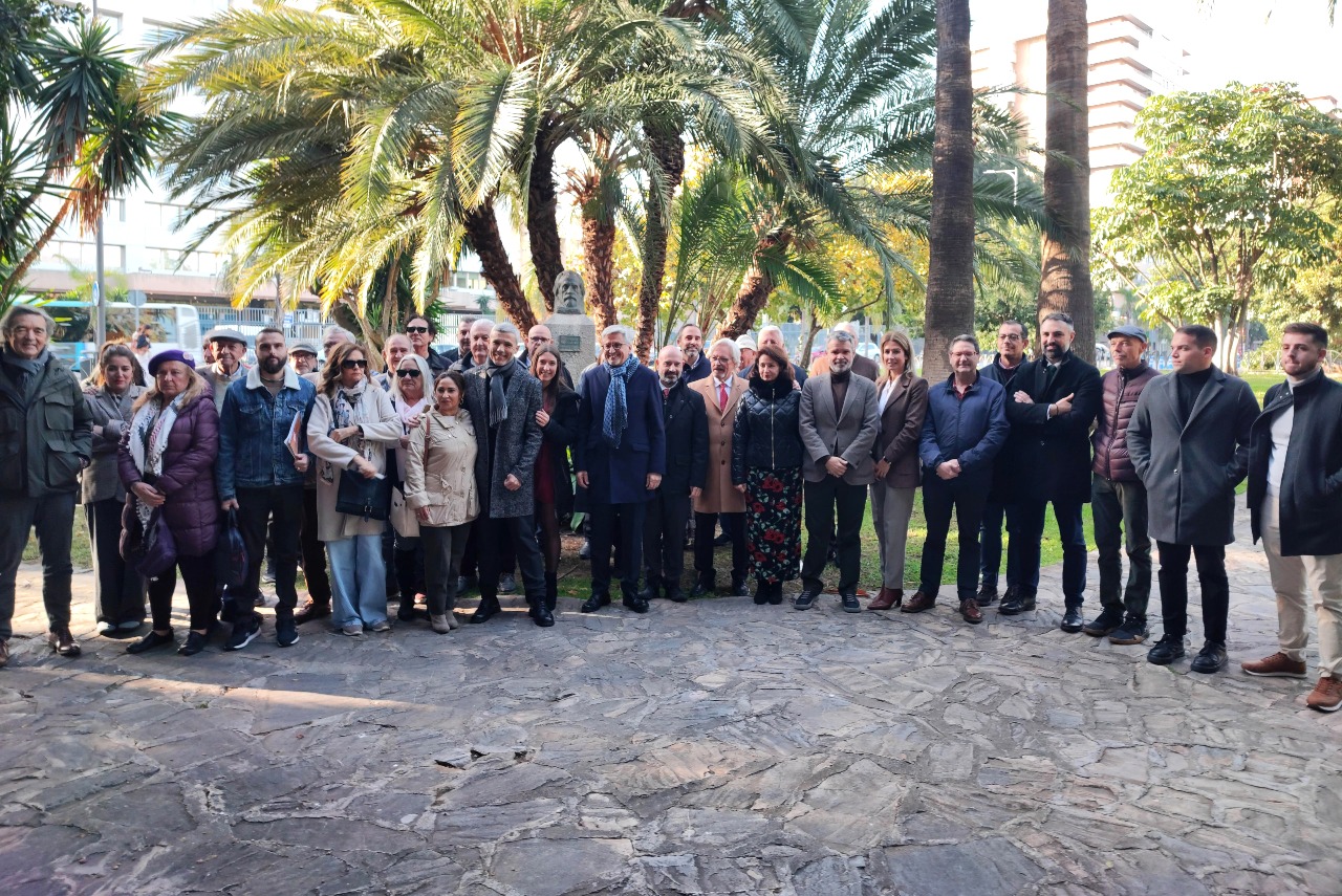 El PSOE de Málaga reivindica el legado de Pablo Iglesias en el centenario de su fallecimiento