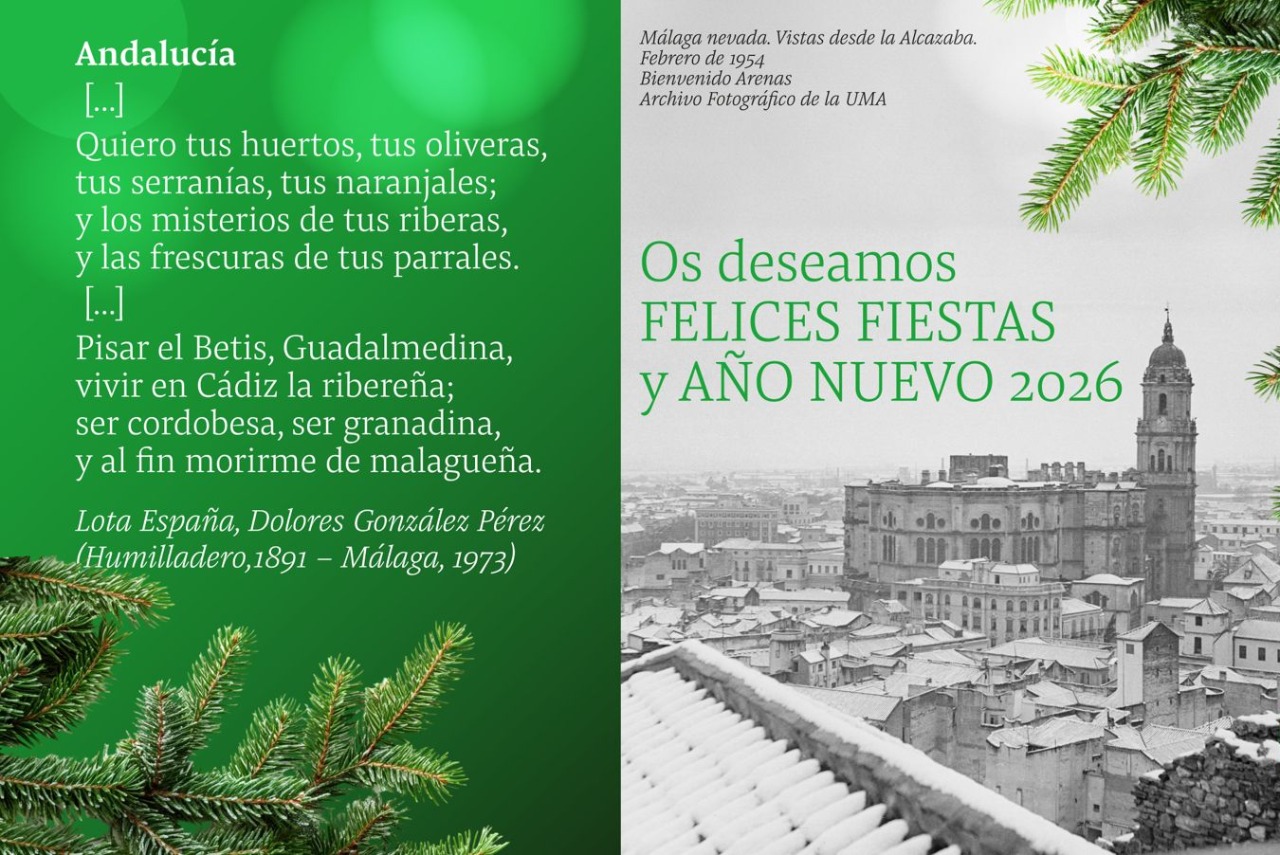 El PSOE recupera la figura de la poetisa malague&ntilde;a Lota Espa&ntilde;a para su felicitaci&oacute;n navide&ntilde;a