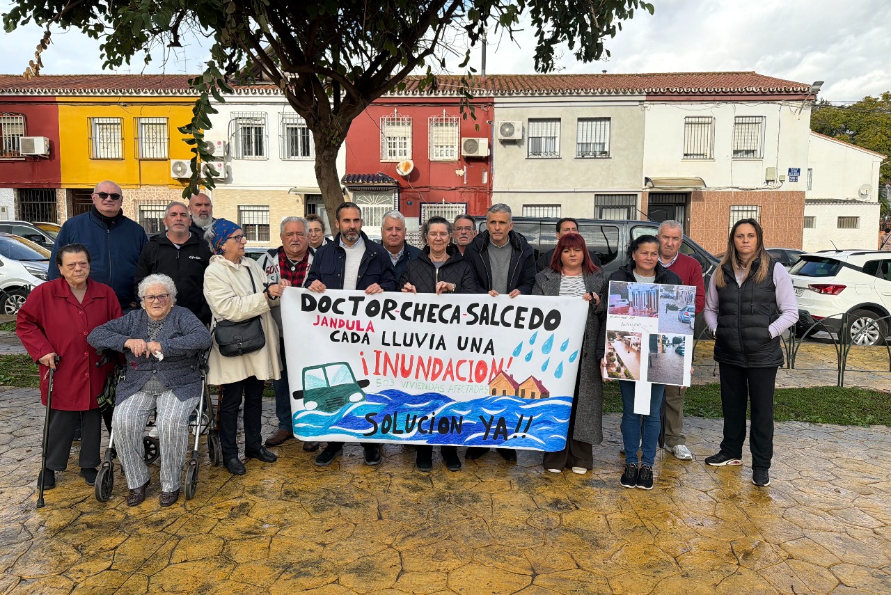 El PSOE exige a De la Torre obras urgentes de saneamiento para acabar con las inundaciones en las 503 viviendas de La Palmilla