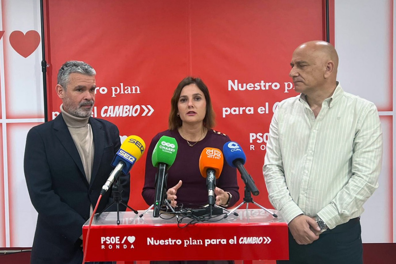 El PSOE critica al PP de Ronda por rechazar en la Diputación un plan extraordinario de ayudas para los municipios afectados por el temporal