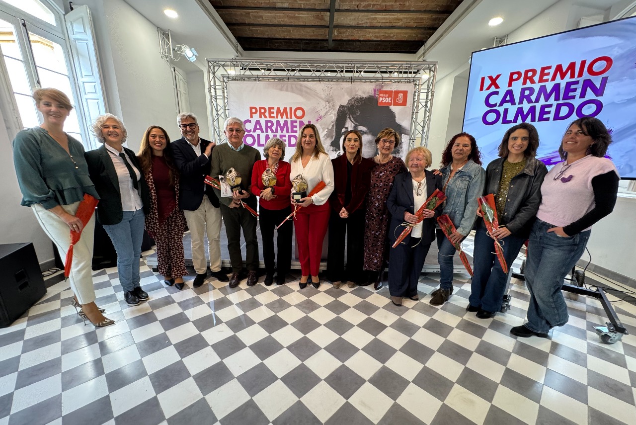 El PSOE de M&aacute;laga reivindica su compromiso feminista en la entrega de los IX Premios Carmen Olmedo